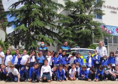 Alumnos de primero. de Primaria. Visita Policía Municipal