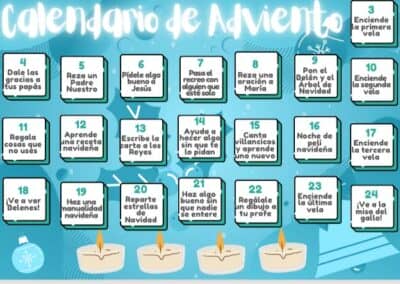 Calendario adviento pequeños