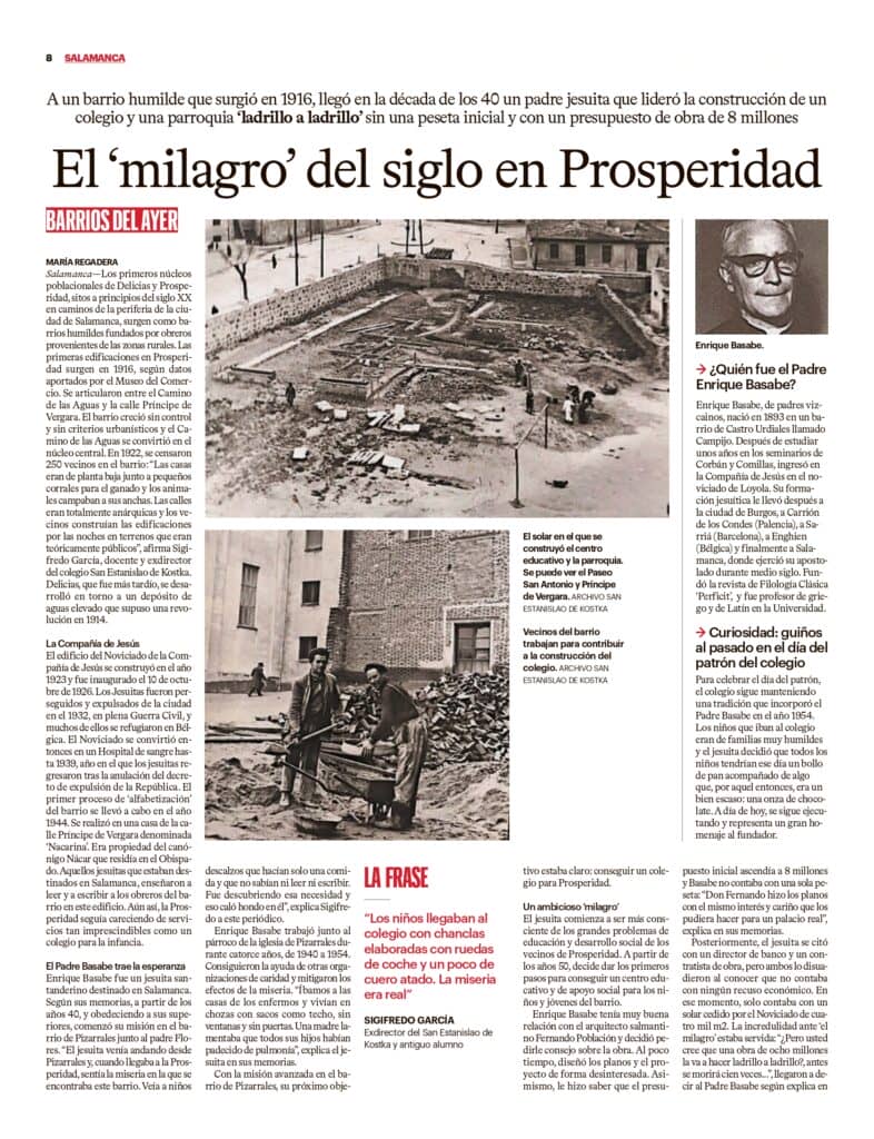 Página ocho historia del Milagro